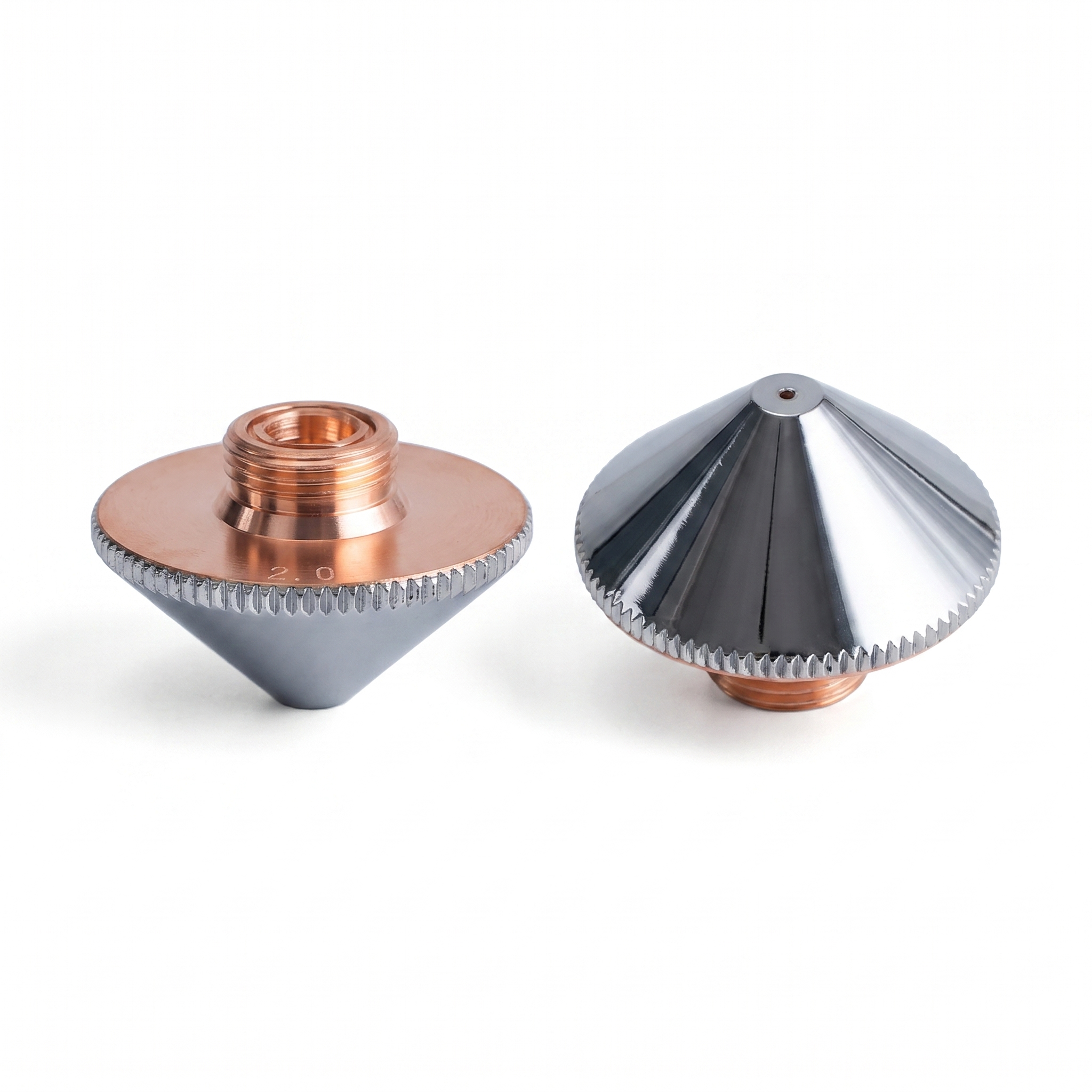 Precitec DE HP1.5" dubbele nozzle chroom