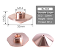 Dubbele zeshoekige nozzle