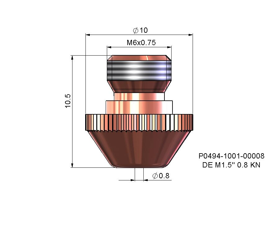 Precitec DE M1,5" KN Nozzles