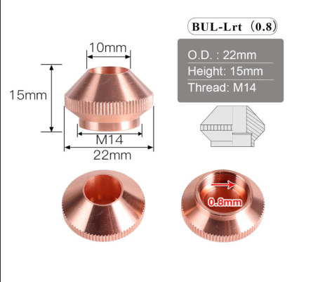 Bullet nozzle dop